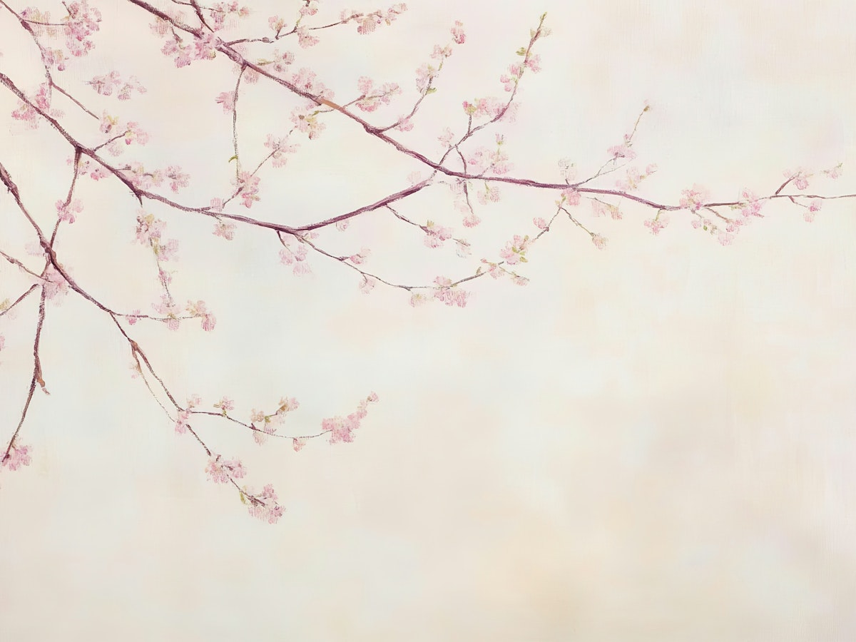 Asian branches Wall Mural | Happywall - Peel and Stick