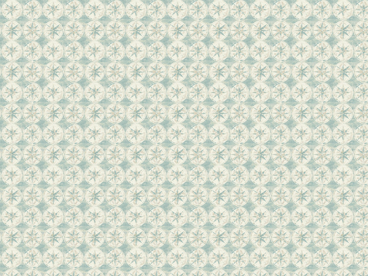 Beach House Compass Circles Pattern Wall Mural | Happywall - Peel and Stick