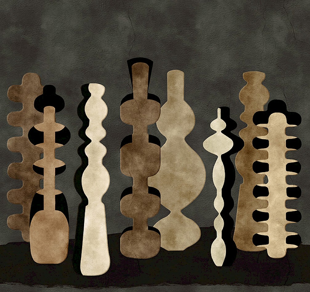 Papier peint Panoramiques Potteries Clay