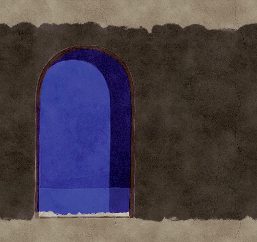 Wallpaper Panoramics Alcove Indigo