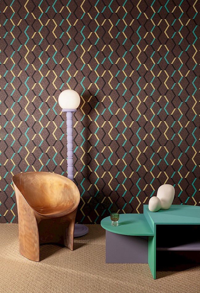 Wallpaper Joy Zigzag Umber