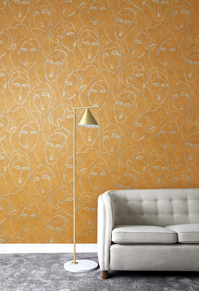 Papier peint Agathe Nefertiti Gold