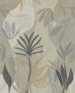 Chambord Gardens Murale papier peint - Graphite & Carbon