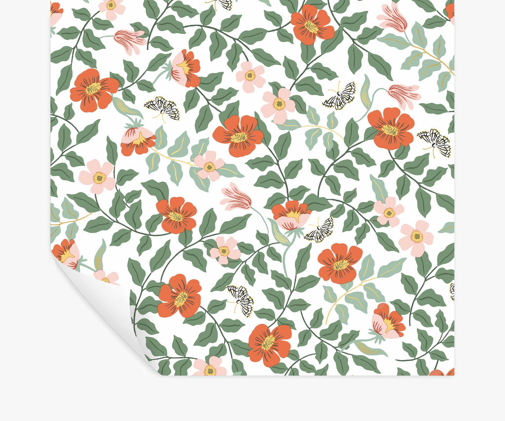 Primrose Peel & Stick Papier peint - Rose & Cream