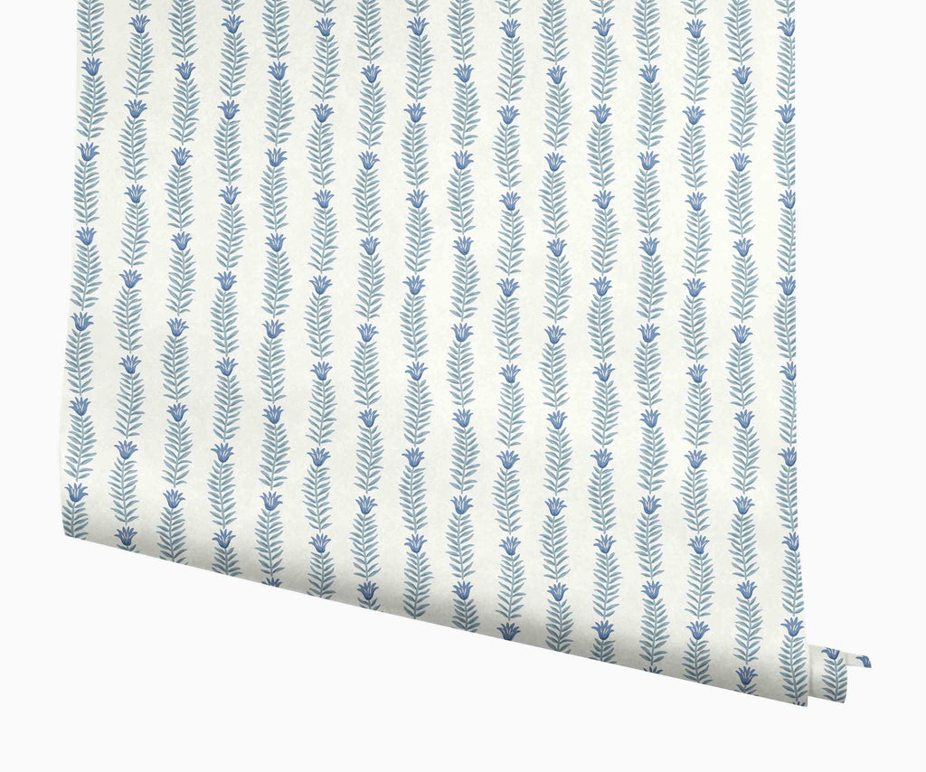 Eden Papier peint - Indigo