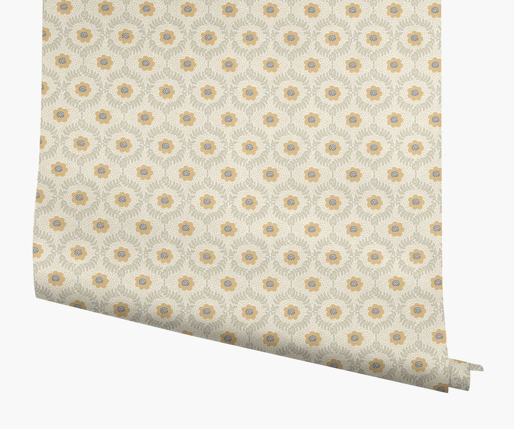 Emma Papier peint - Linen