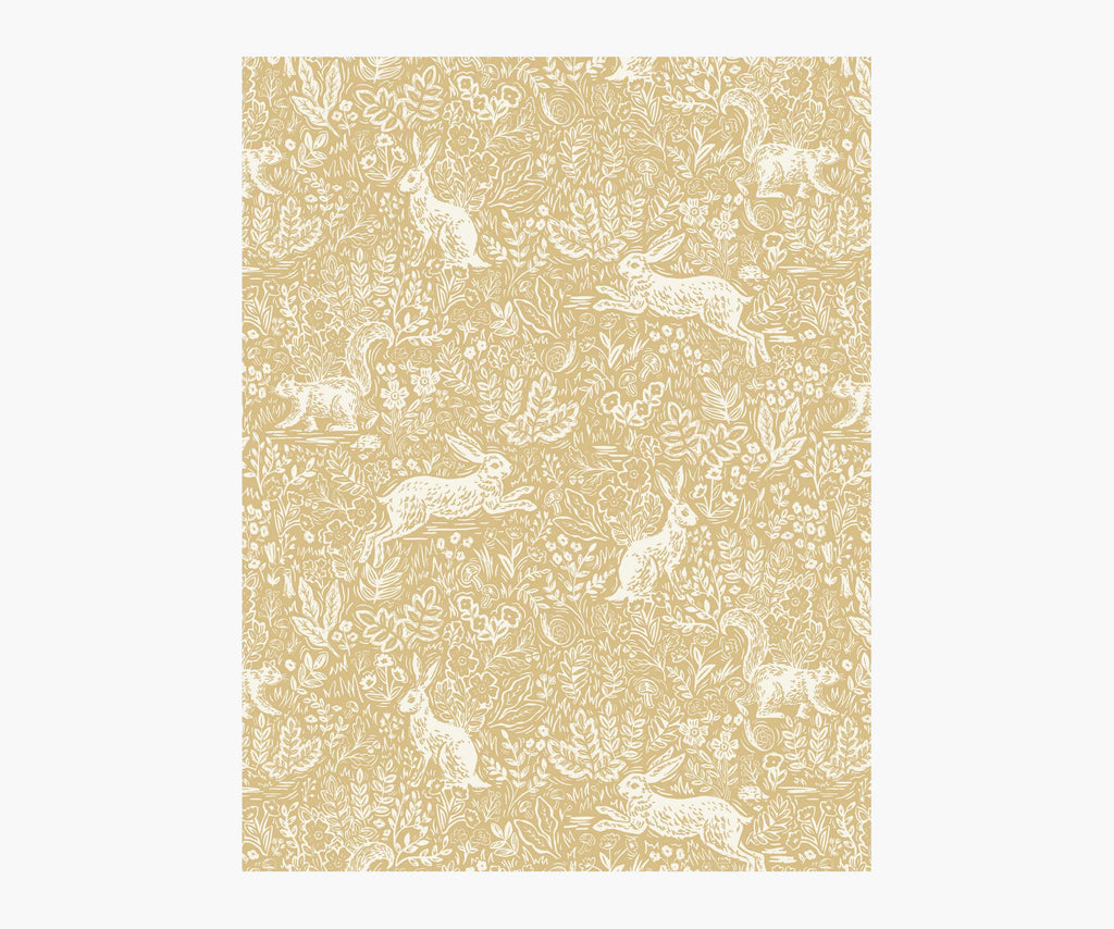 Fable Papier peint Sample - Metallic Gold