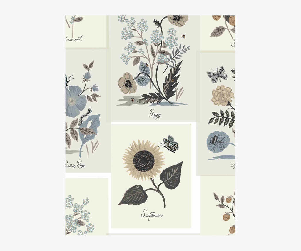 Botanical Prints Papier peint Sample - Linen