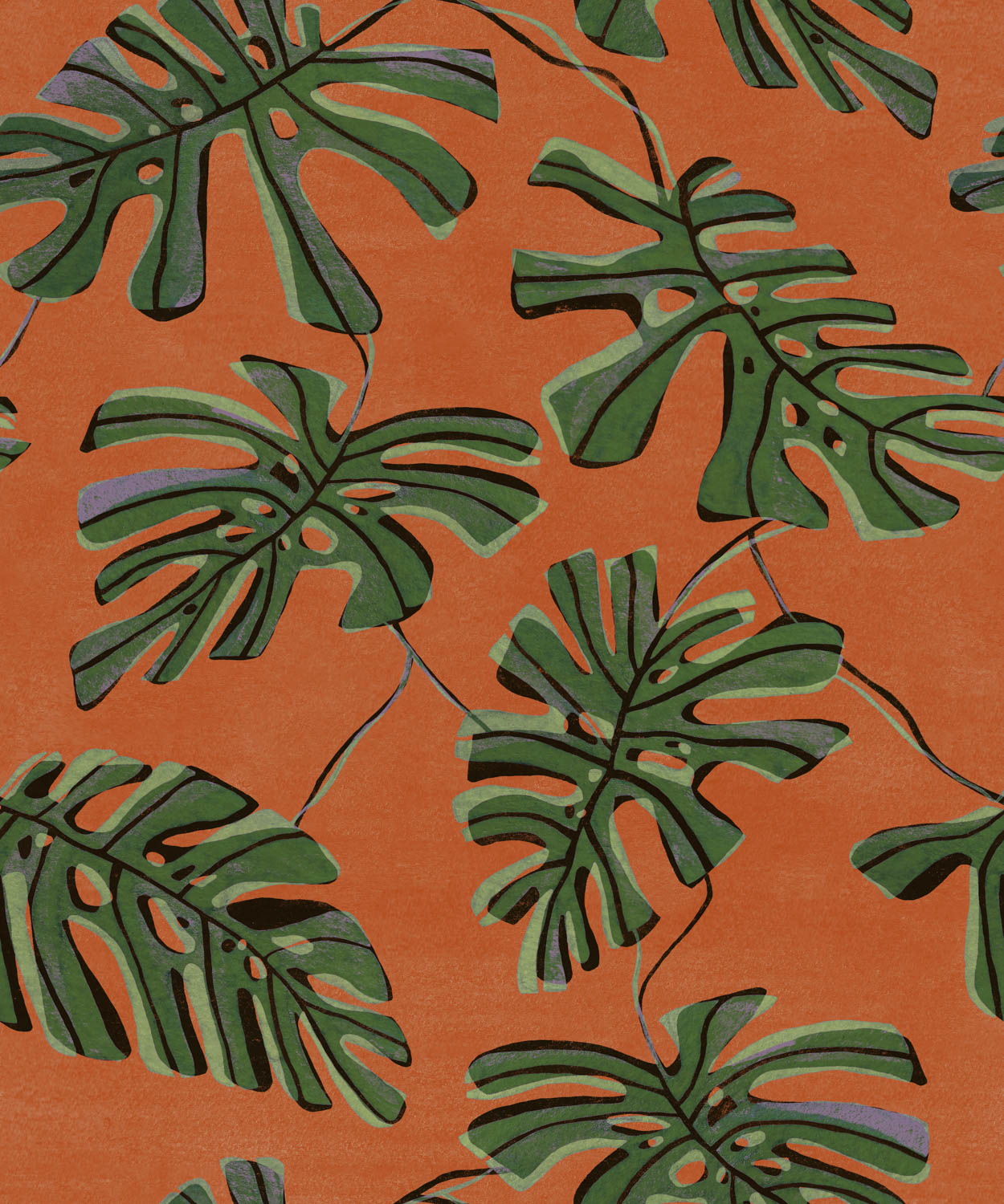 Monstera Naranja by Tres Tintas
