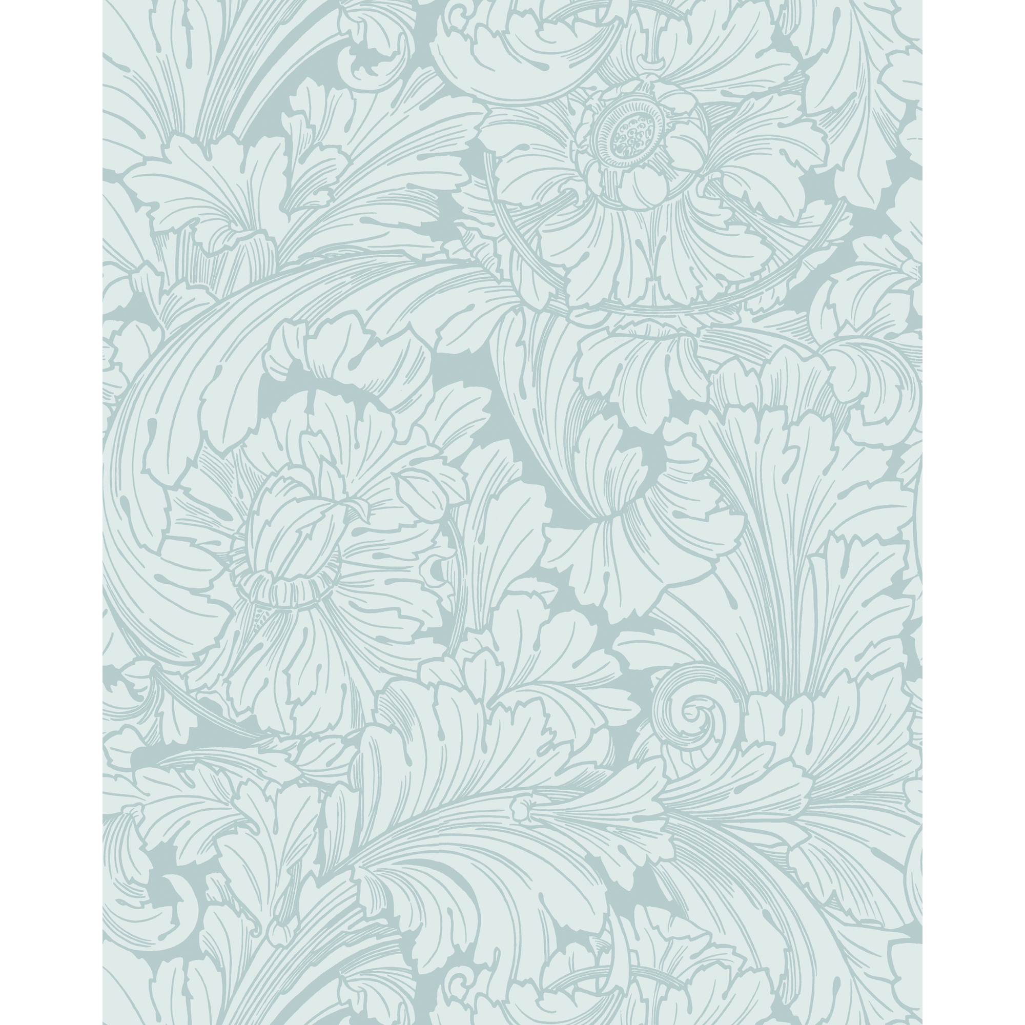 Acanthus - Print Room Blue