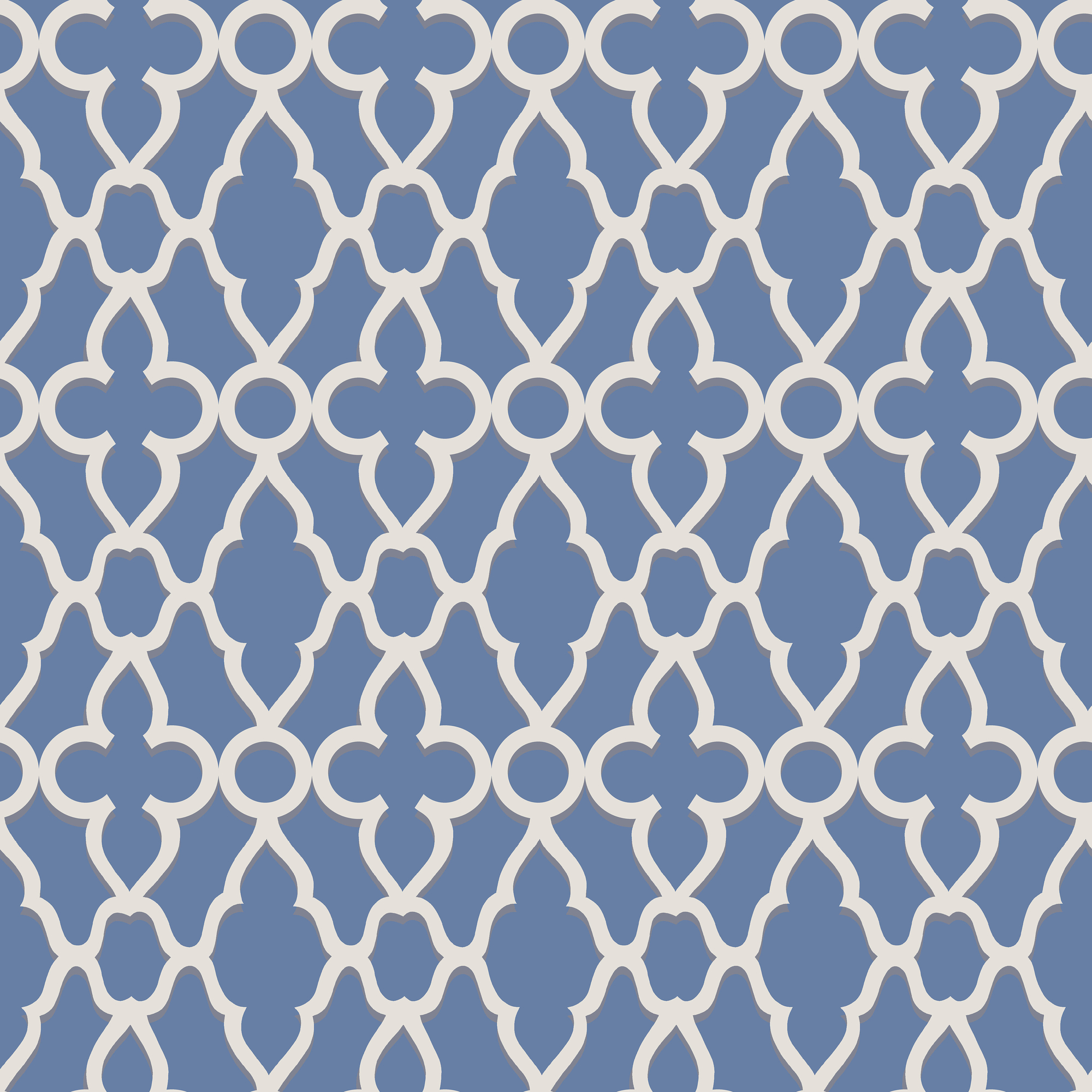 Treillage - White/Hyacinth