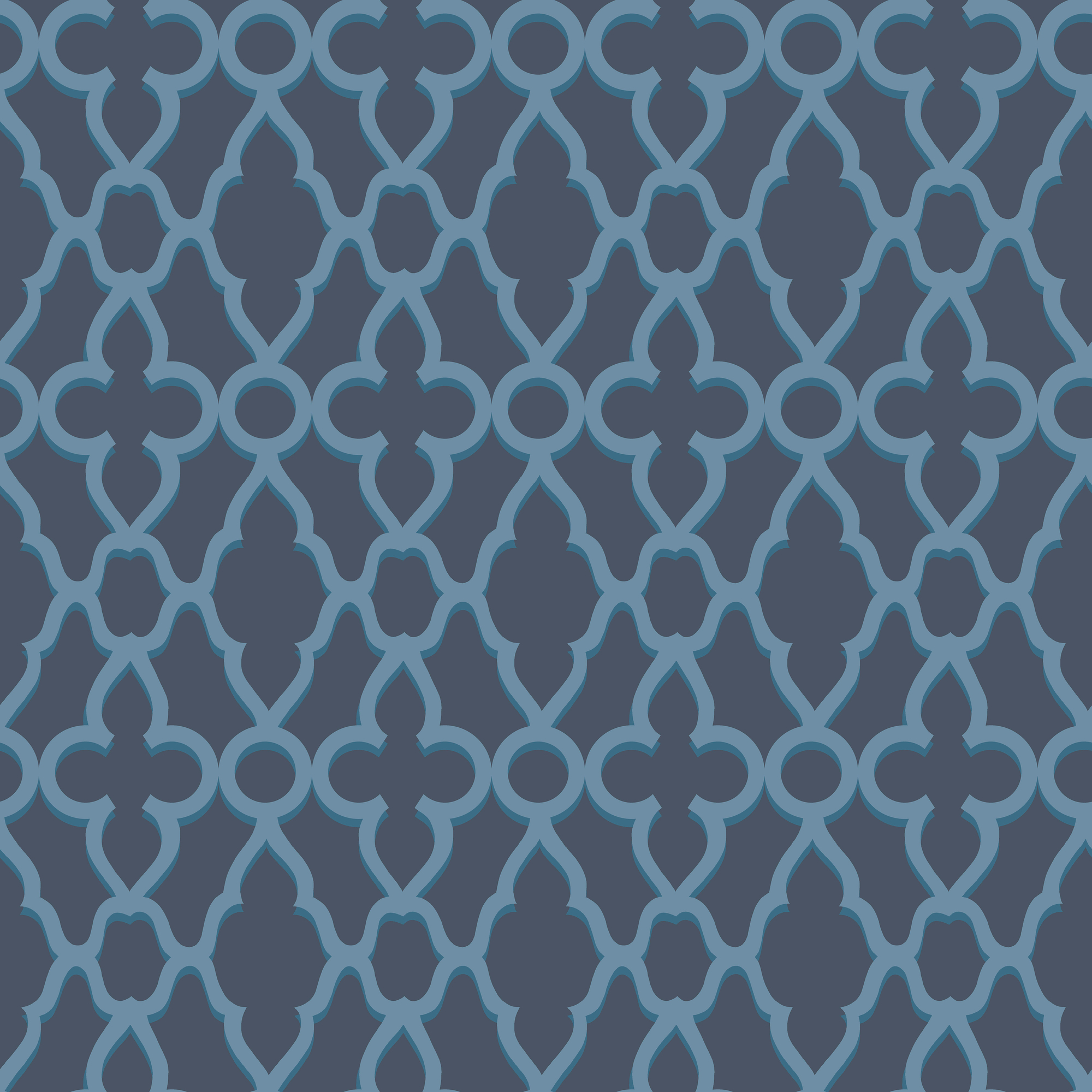 Treillage - Cerulean/Midnig