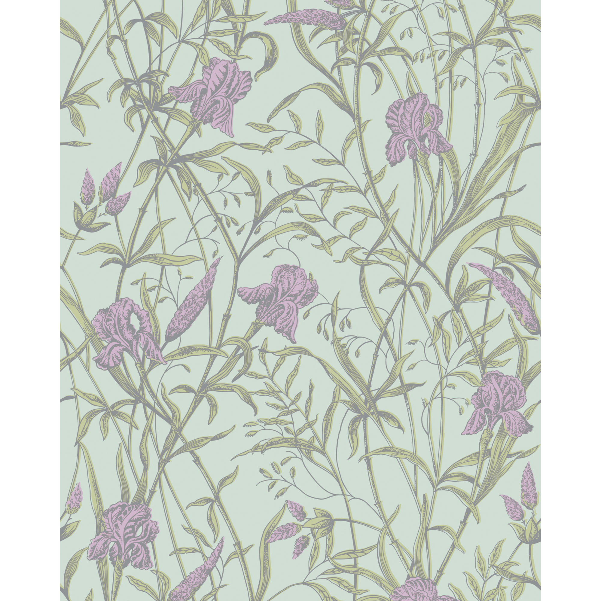 Iris - Lavender On Duck Egg