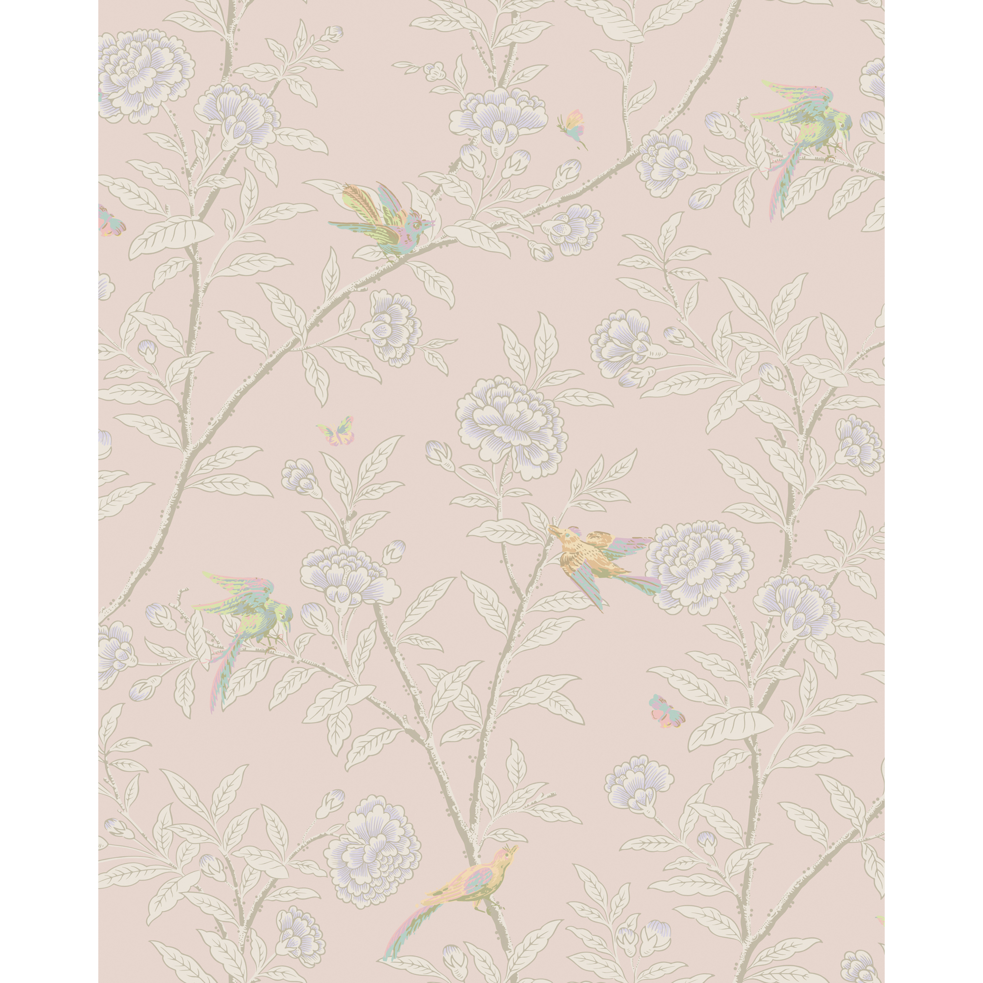 Roseberry With Birds - Pink