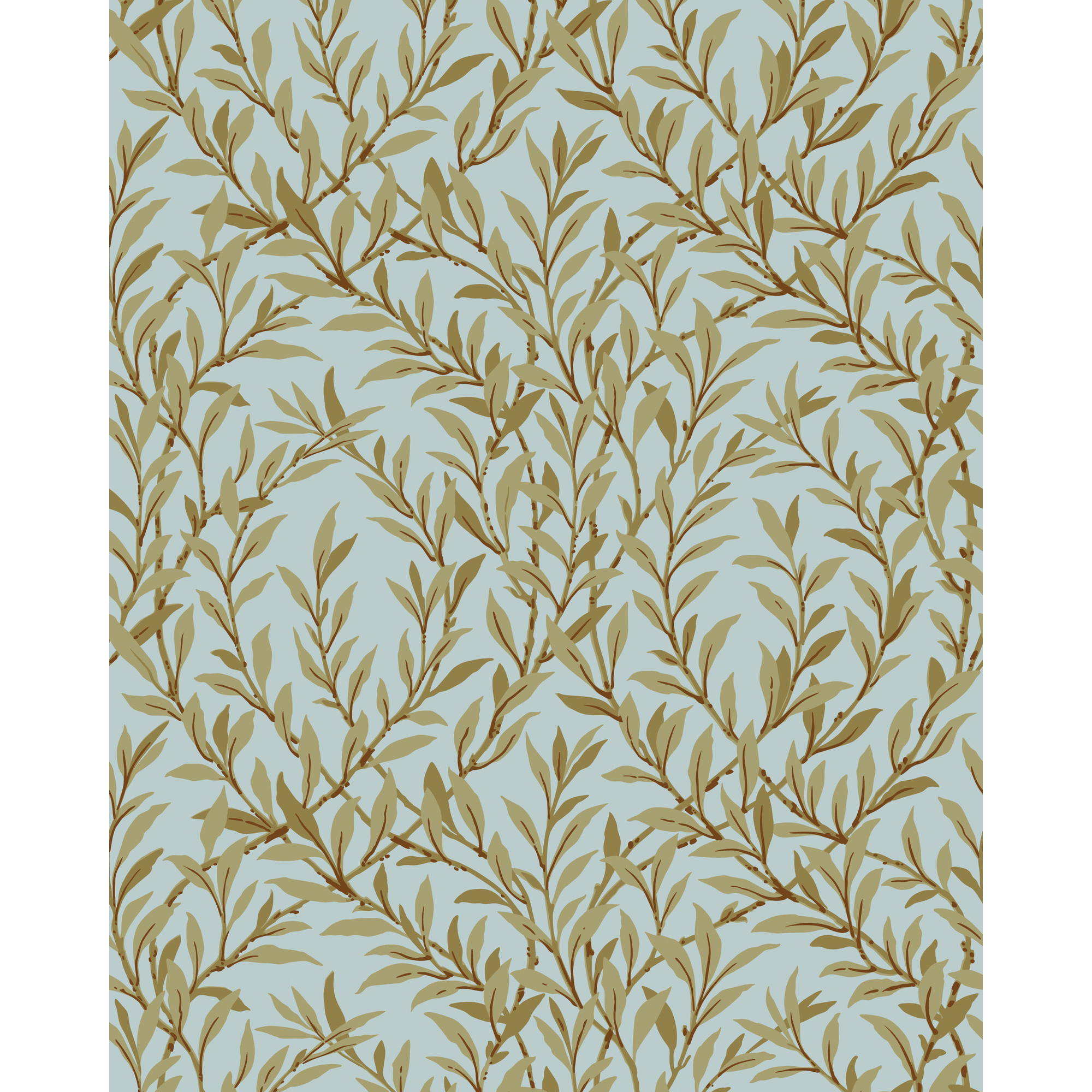 Willow Branch - Olive/Teal