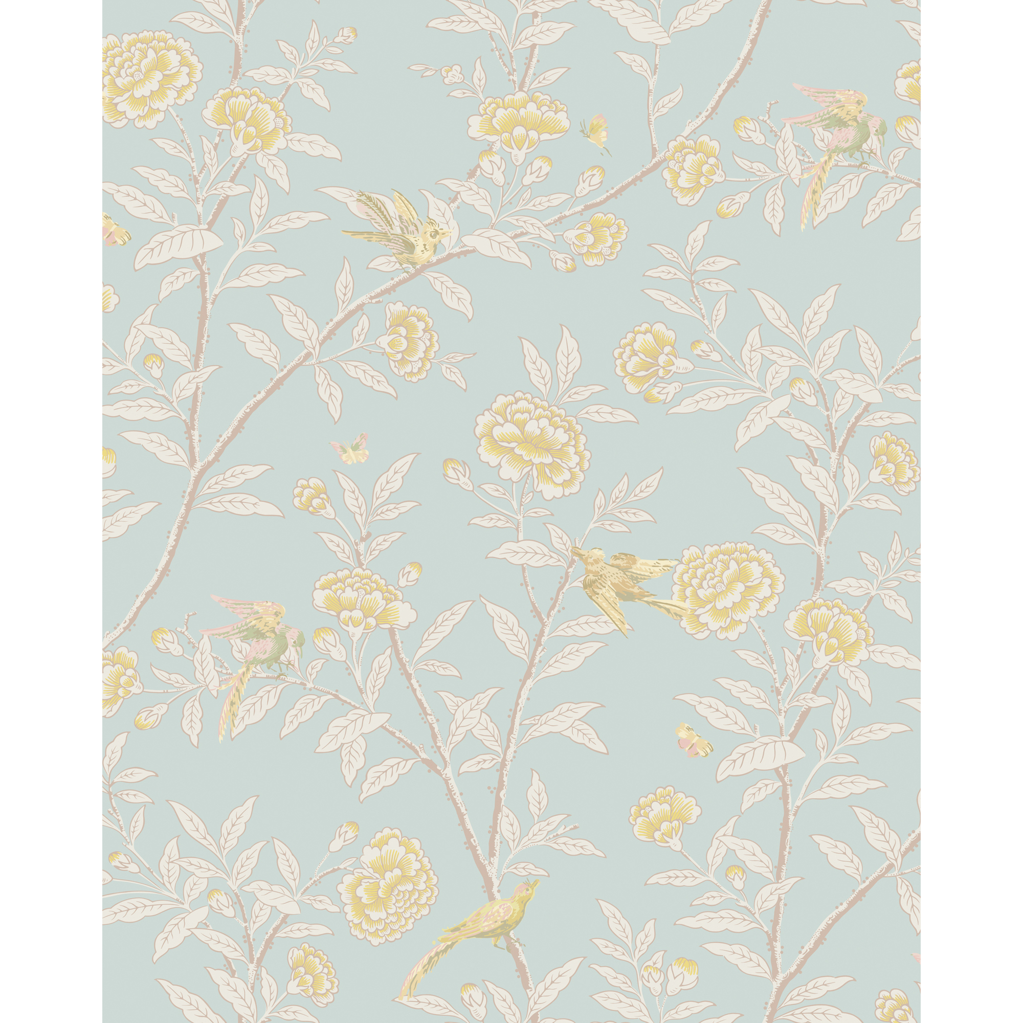 Roseberry With Birds - P Blue