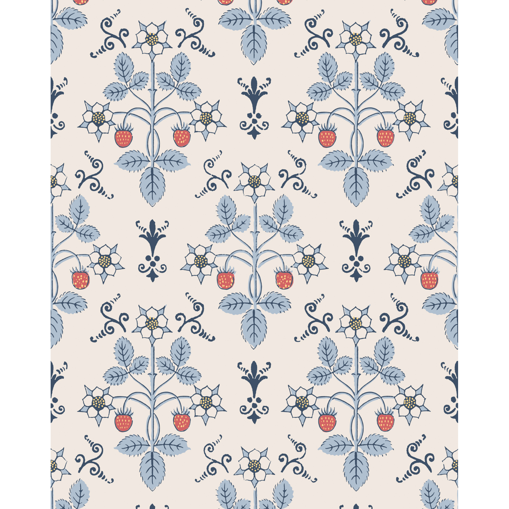 Strawberry - Blue/Cream