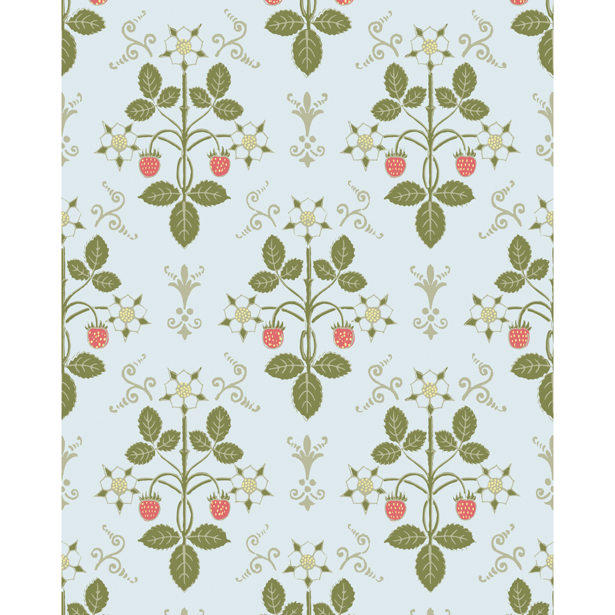 Strawberry - Olive/Blue
