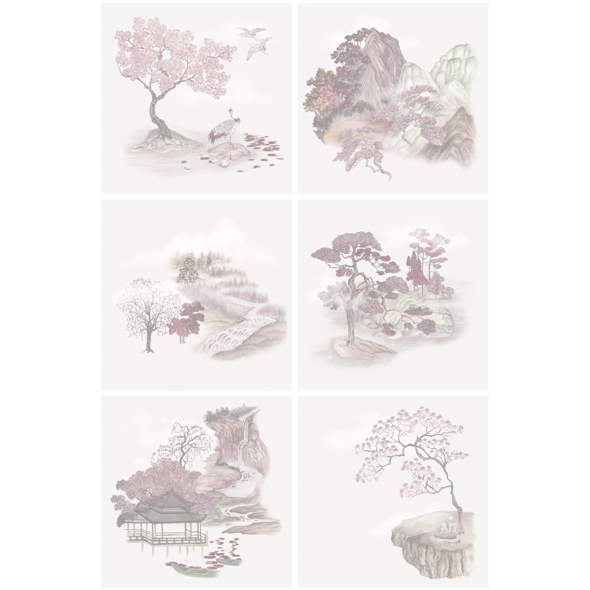 Tile Toile - Pink