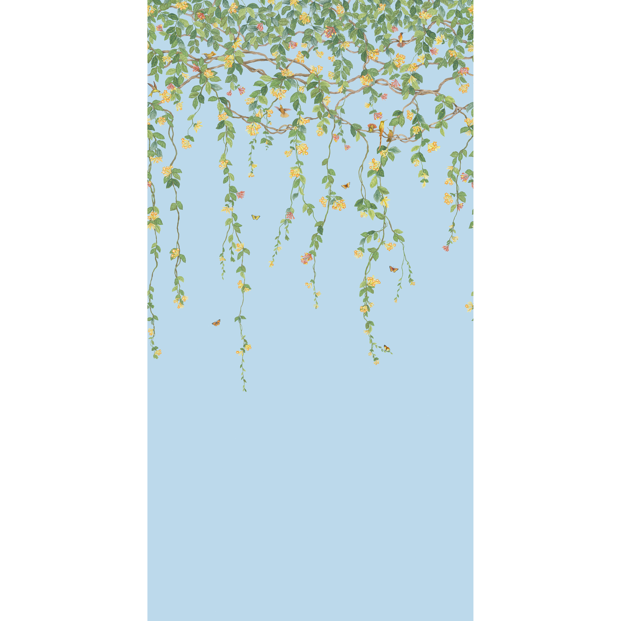 Hummingbirds Flora - Blue