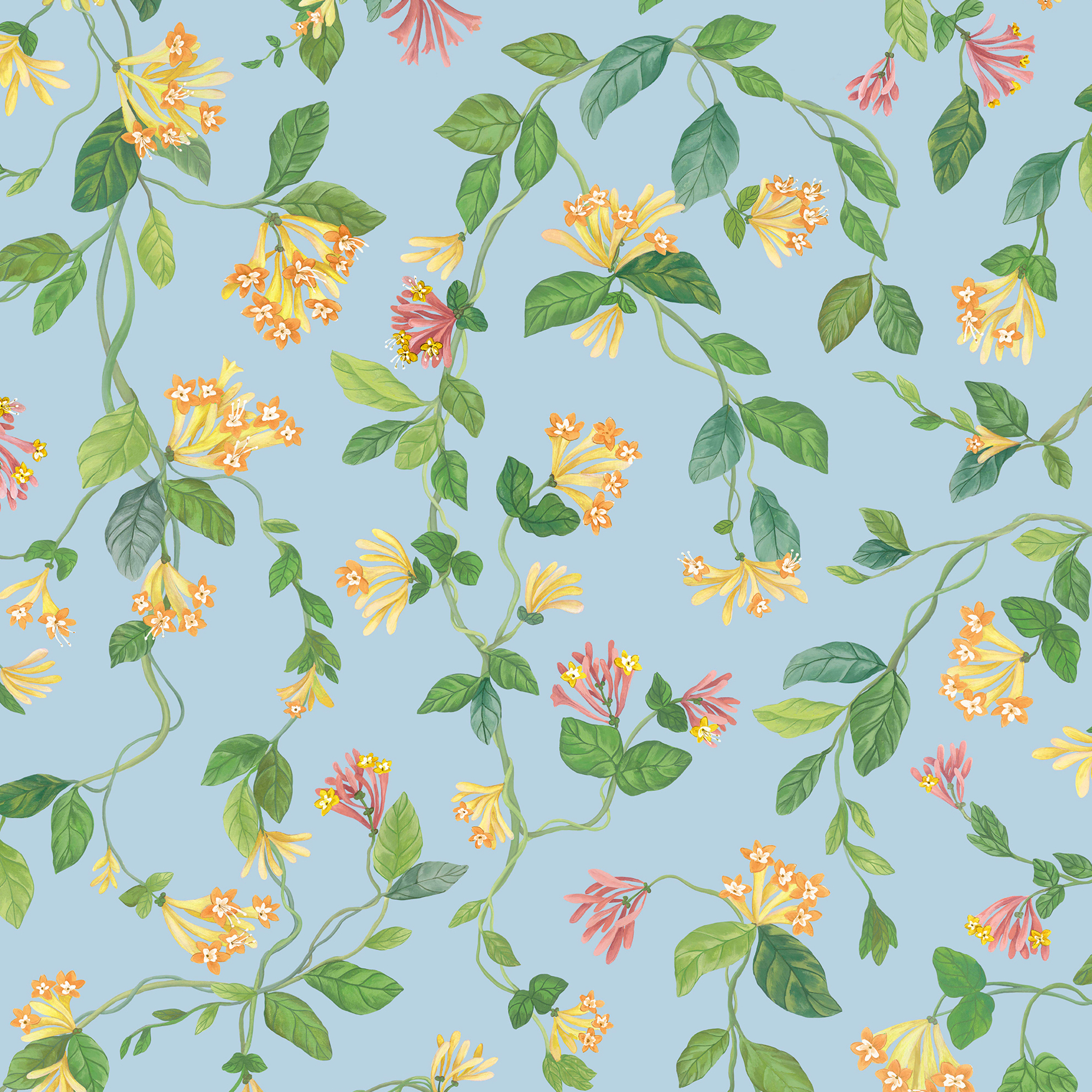 Flora - Blue/Orange