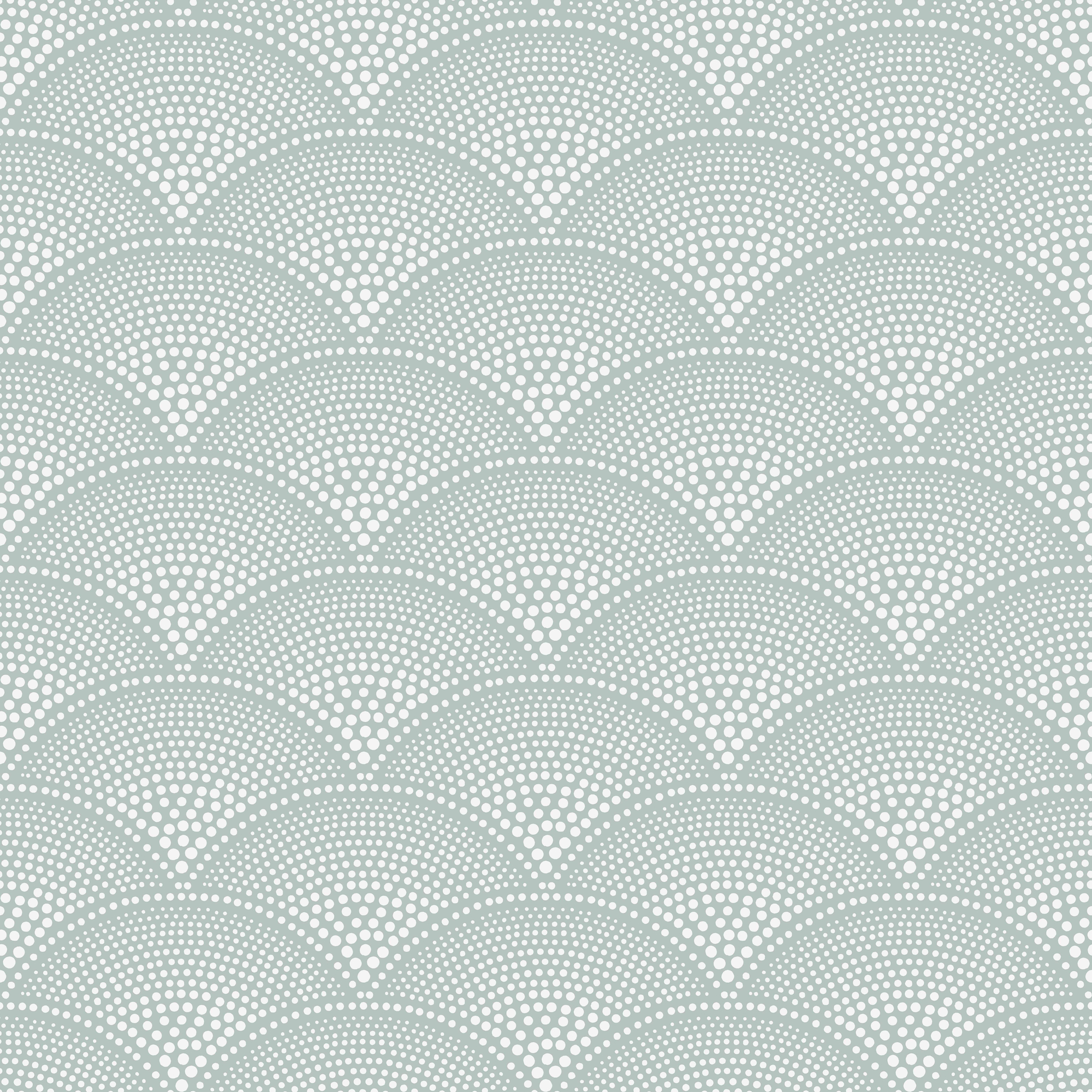Feather Fan - Print Room Blue