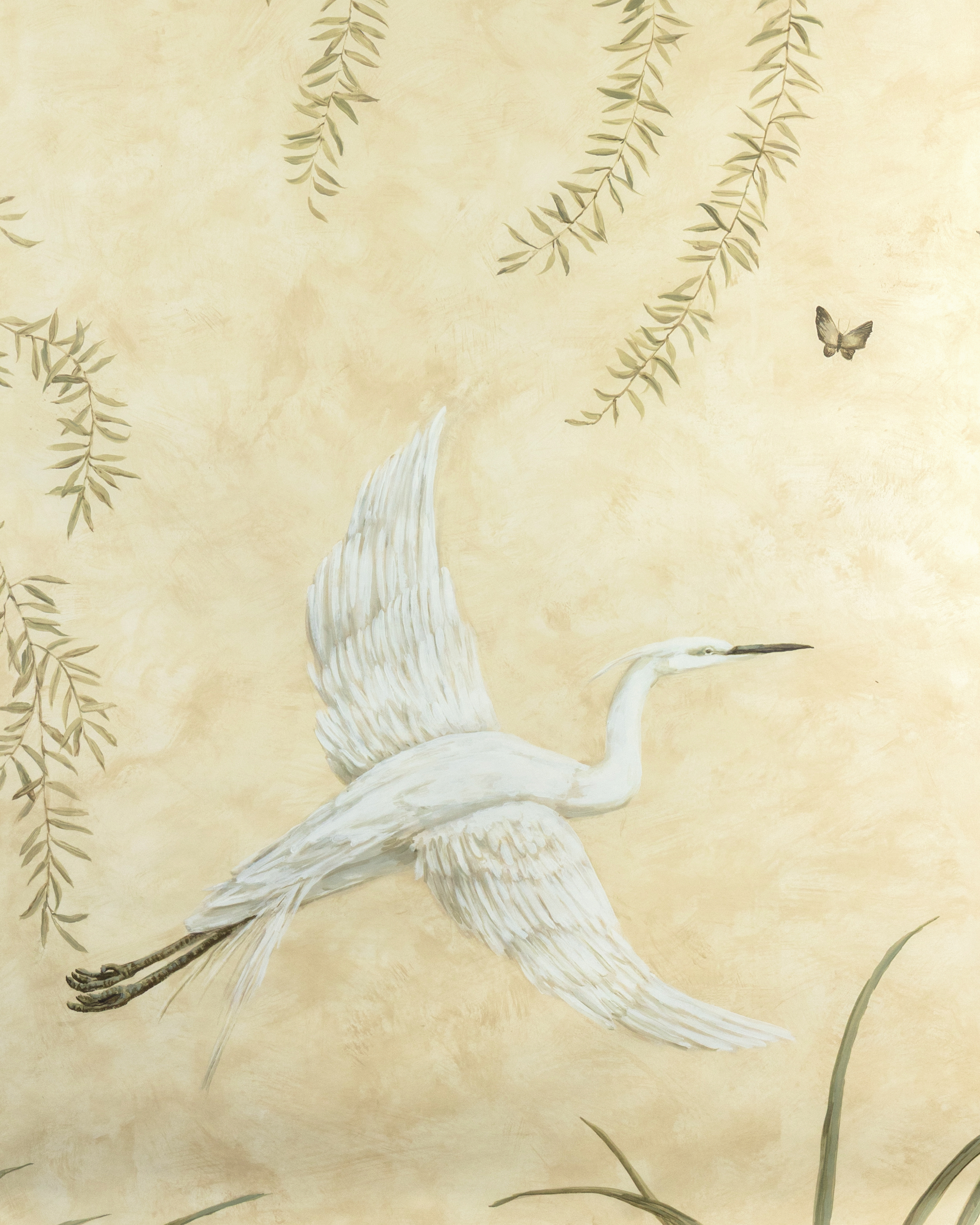 Egret Marsh Mural - Sand